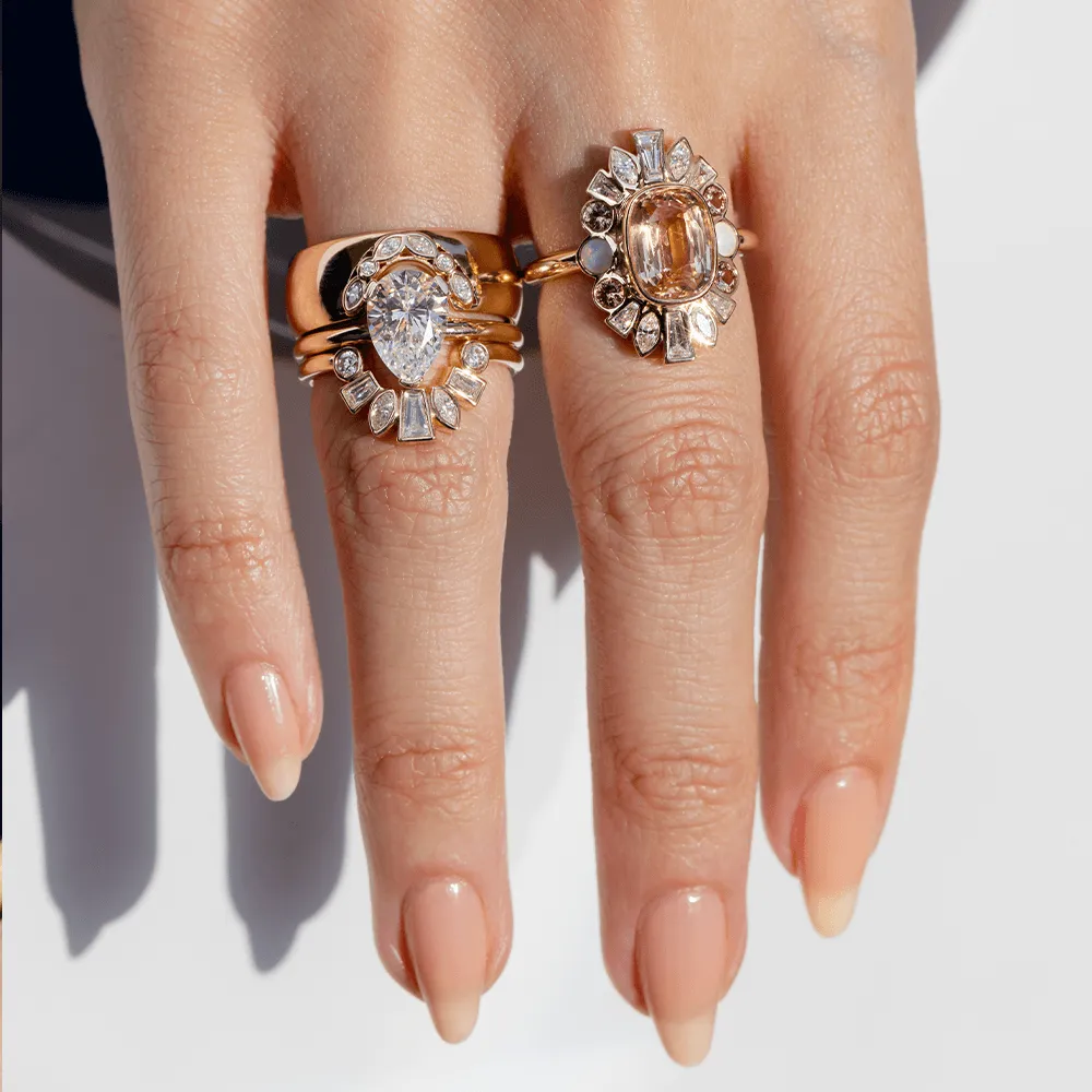 White Diamond Mixed Shape Cigar Band sold by Marrow Fine product image thumbnail 2