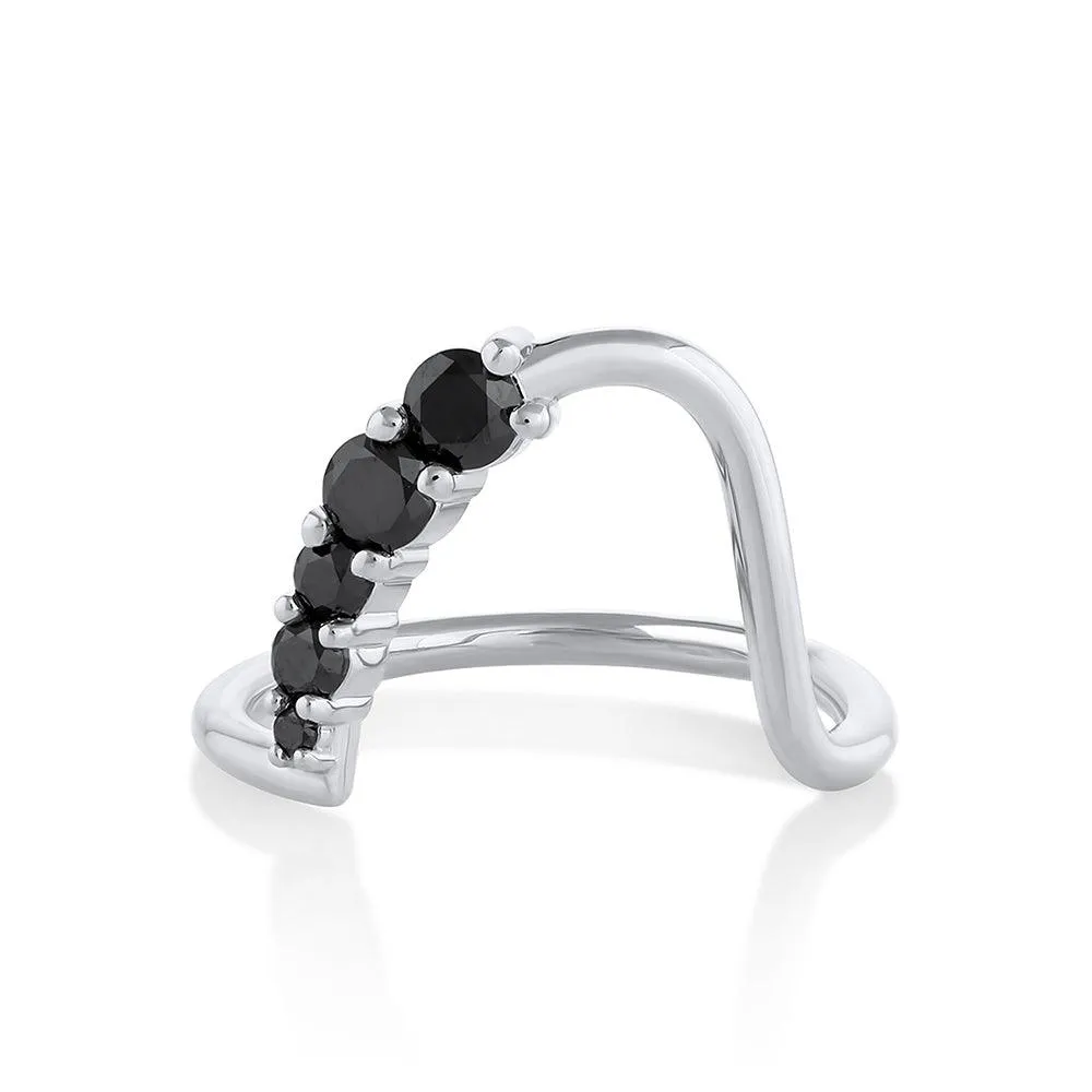 Black Diamond Lucy Wave Band sold by Marrow Fine product image thumbnail 4