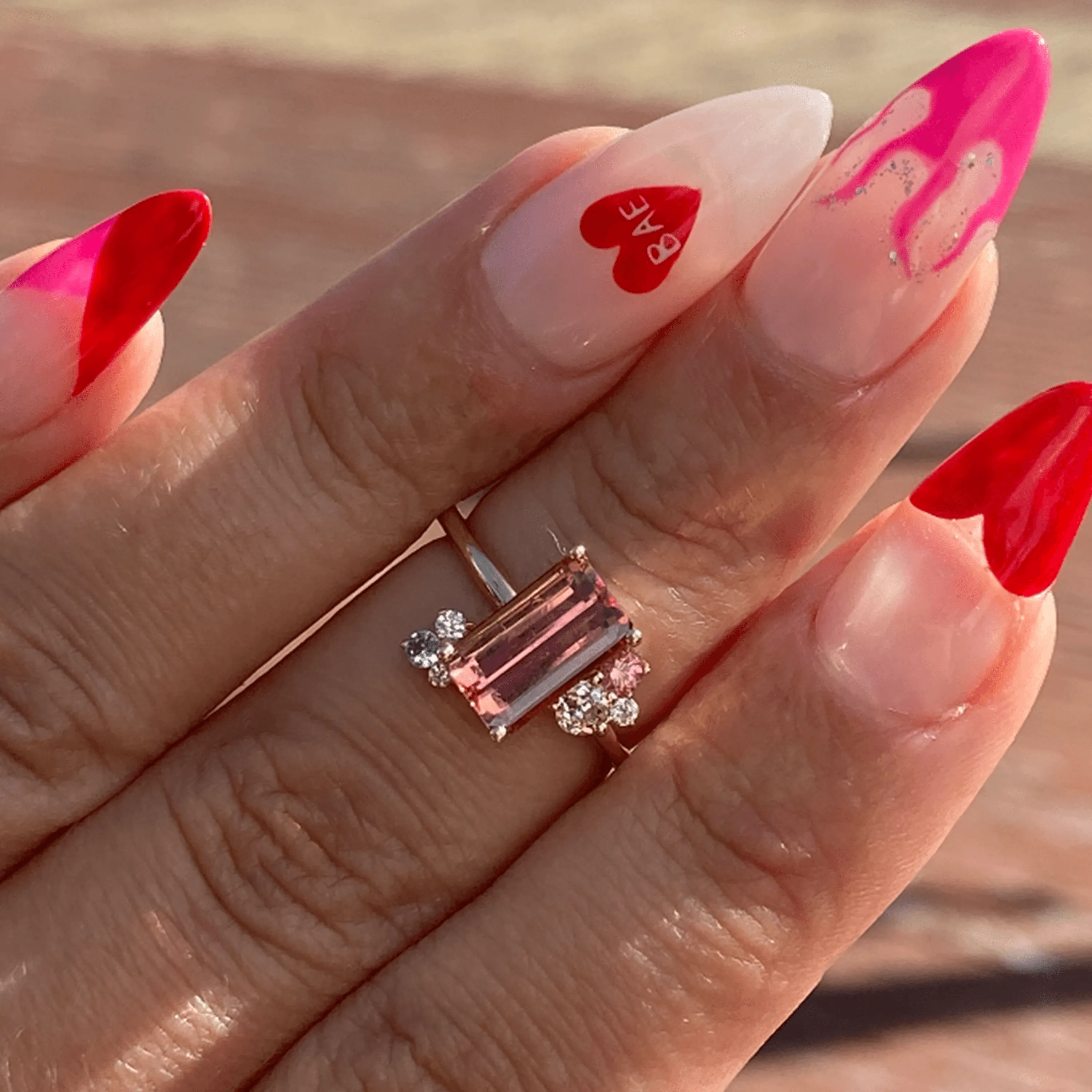 2.36ct Imperial Topaz Cluster Ring sold by Marrow Fine product image thumbnail 4