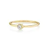 White Diamond Sweet Pea Stacking Ring sold by Marrow Fine
