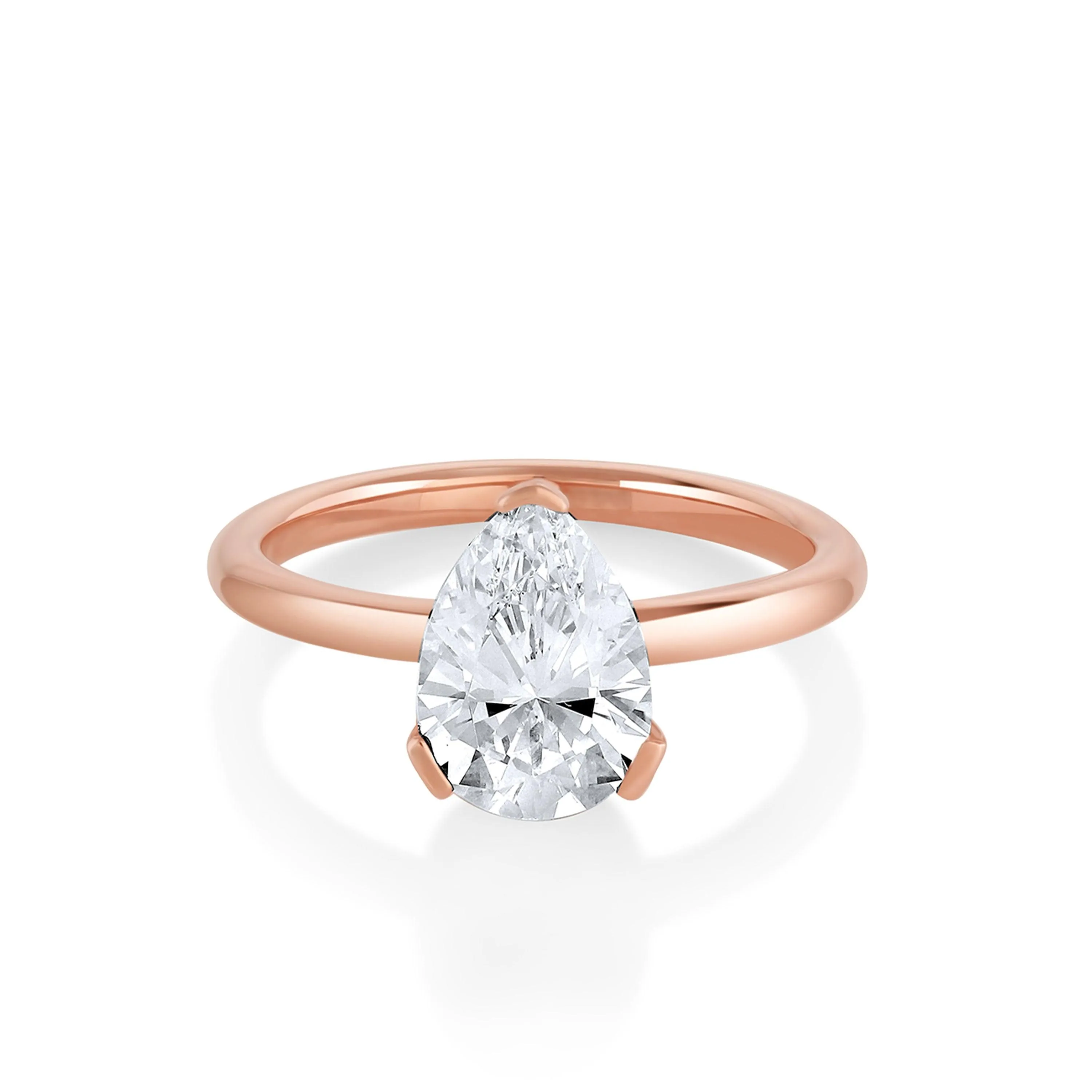 The Sloane Pear Solitaire Engagement Ring sold by Marrow Fine product image thumbnail 4