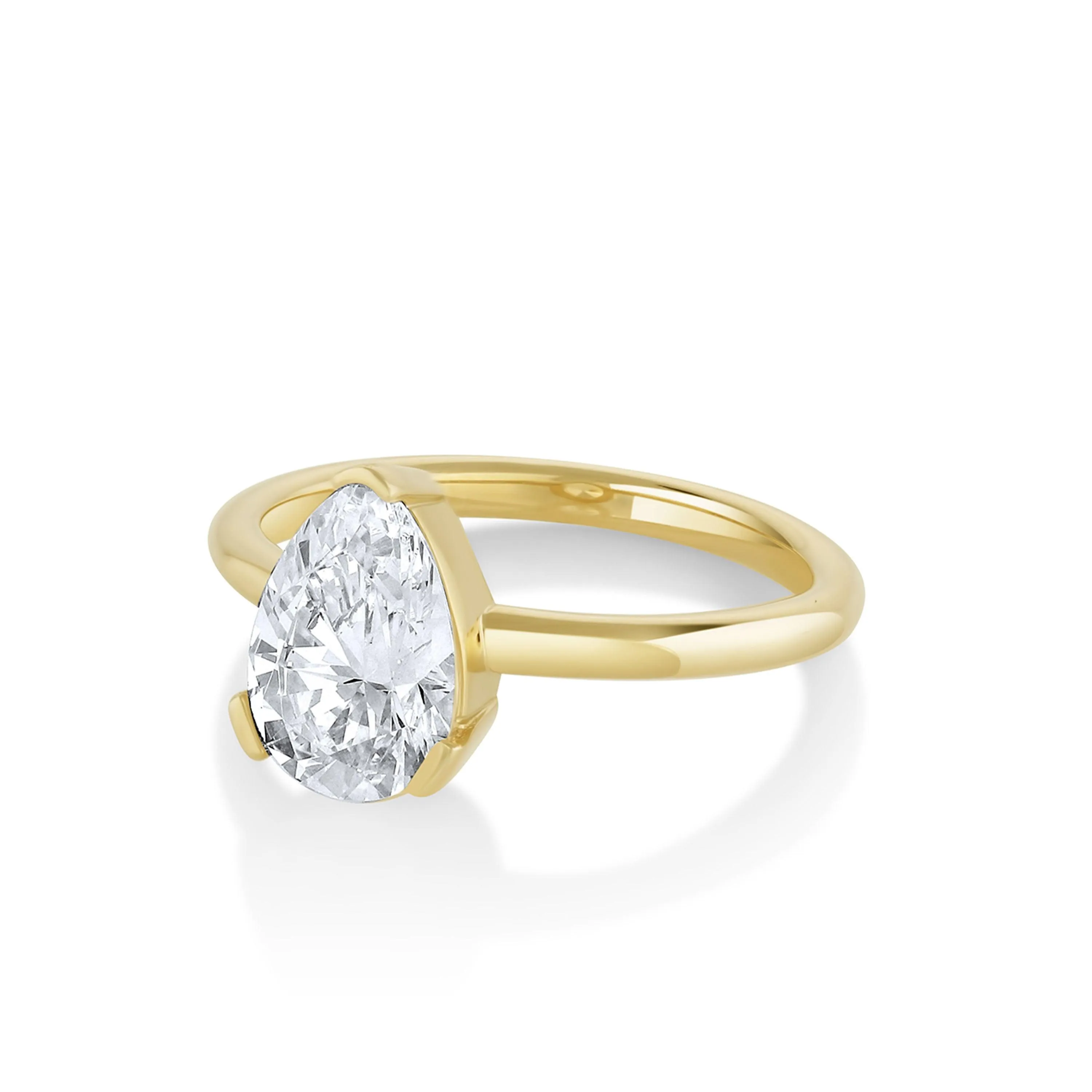 The Sloane Pear Solitaire Engagement Ring sold by Marrow Fine product image thumbnail 2