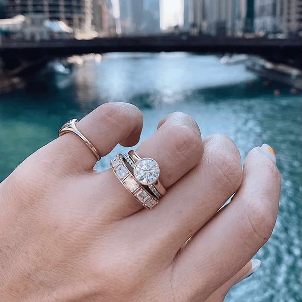 The Tessa Bezel Round Solitaire Engagement Ring sold by Marrow Fine product image thumbnail 5