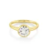 1.40ct White Diamond Bezel Tessa Engagement Ring sold by Marrow Fine
