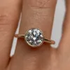 1.40ct White Diamond Bezel Tessa Engagement Ring sold by Marrow Fine