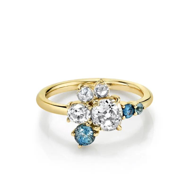 Old Mine Cut Spray Ring sold by Marrow Fine