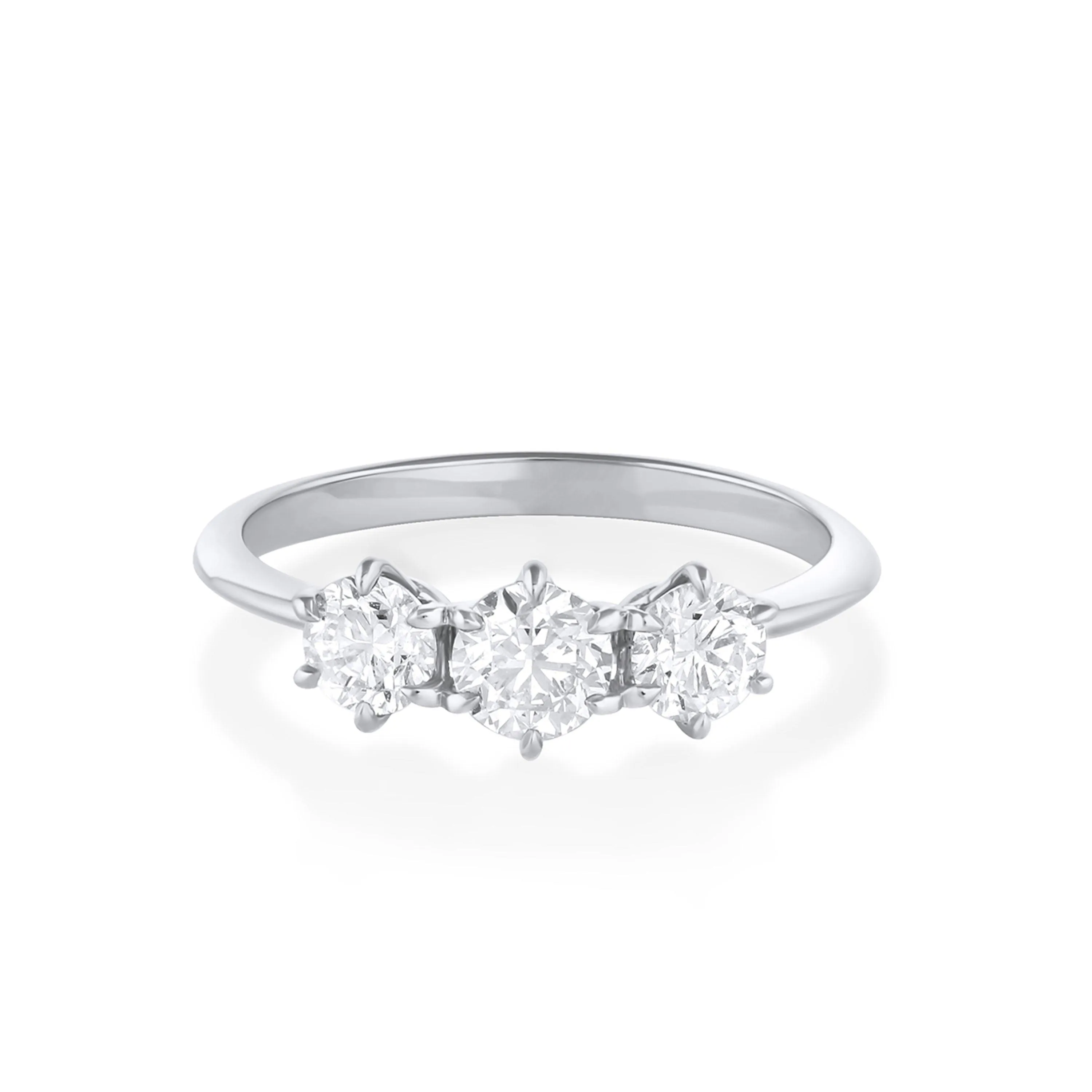 The Maude Three-Stone Engagement Ring sold by Marrow Fine product image thumbnail 3