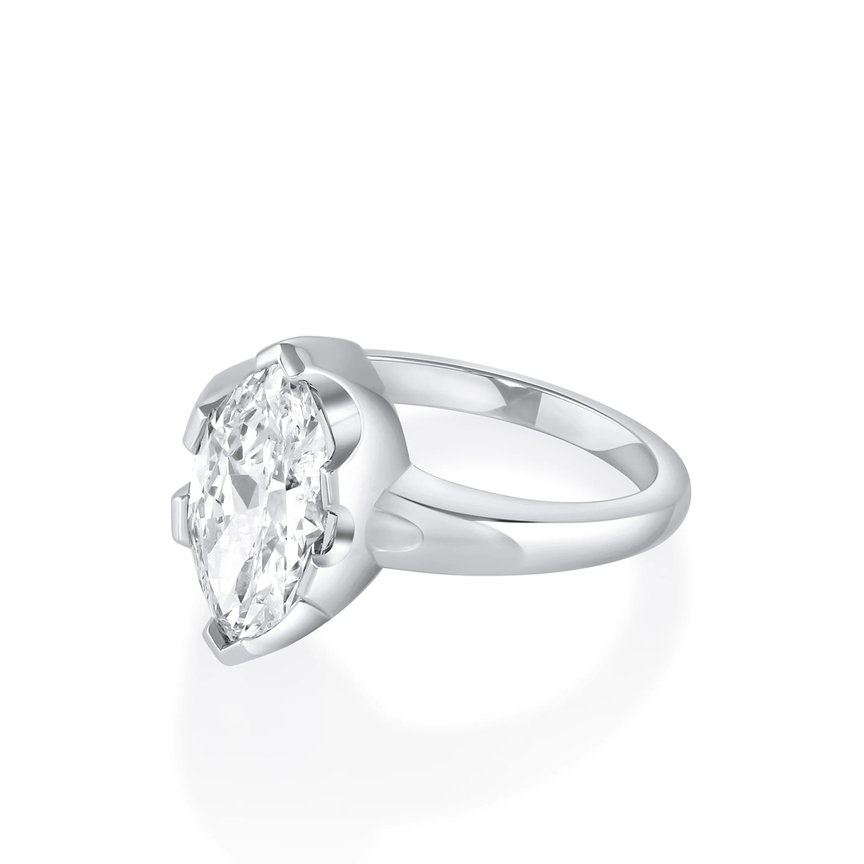2.09ct White Diamond Moval Sybil Engagement Ring sold by Marrow Fine product image thumbnail 2