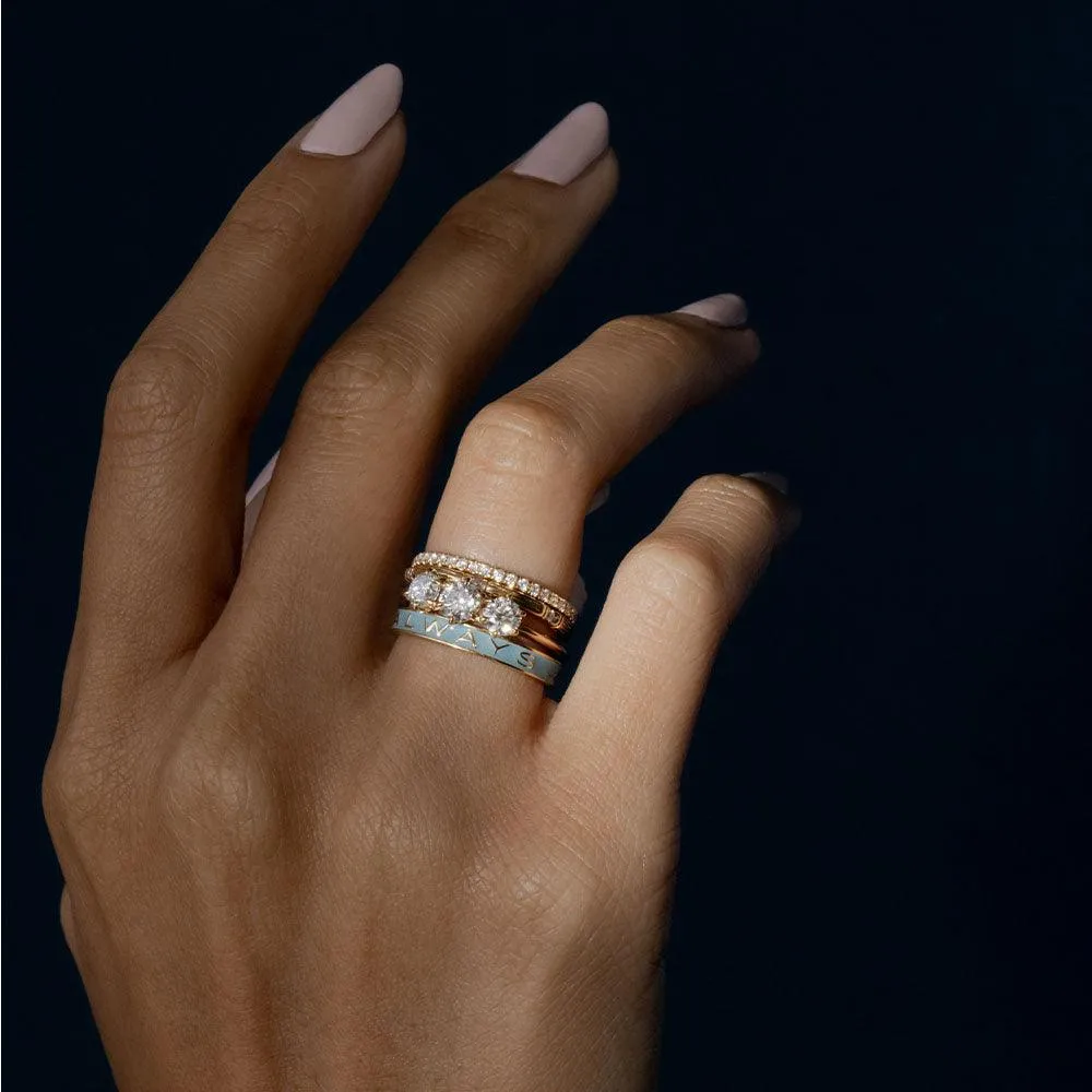 The Maude Three-Stone Engagement Ring sold by Marrow Fine product image thumbnail 5