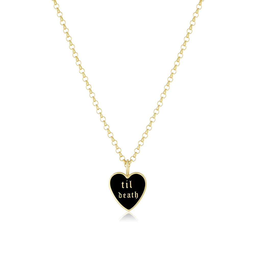 Til Death Enamel Pendant sold by Marrow Fine