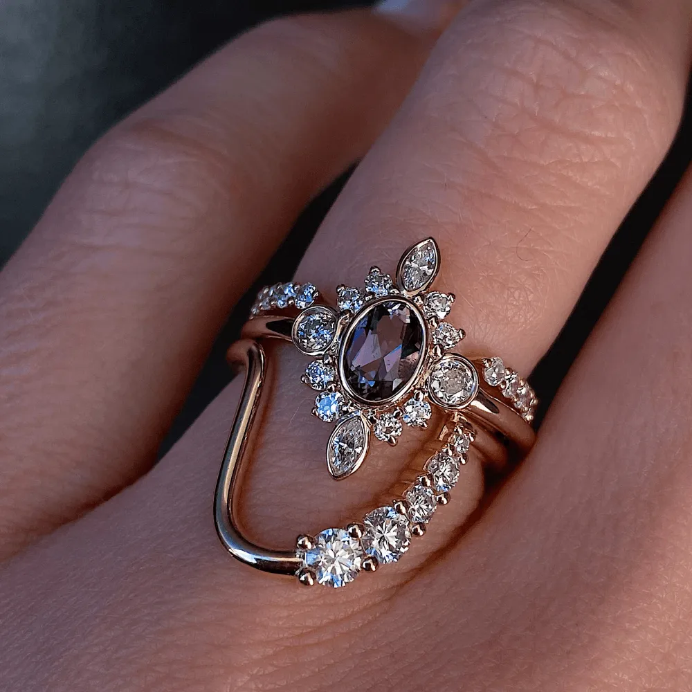 Amethyst Compass Ballerina Ring sold by Marrow Fine product image thumbnail 2