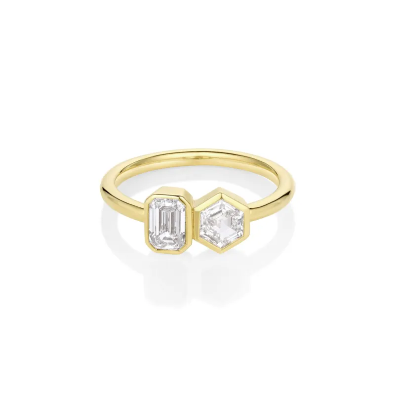 0.89tcw Diamond Toi et Moi Ring sold by Marrow Fine