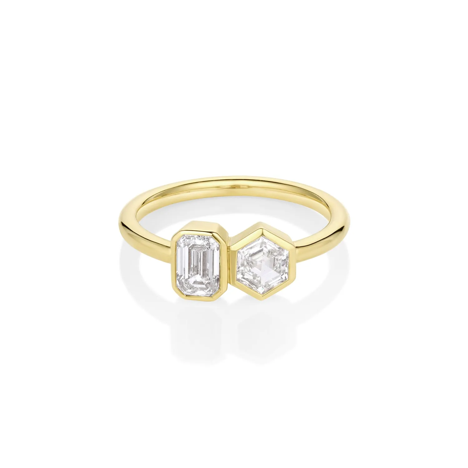 0.89tcw Diamond Toi et Moi Ring sold by Marrow Fine