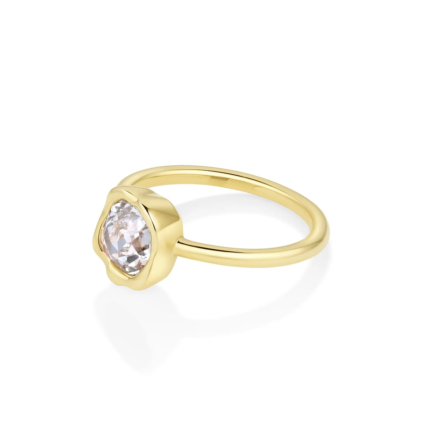 1.25ct Old Mine Abstract Bezel Ring sold by Marrow Fine product image thumbnail 3