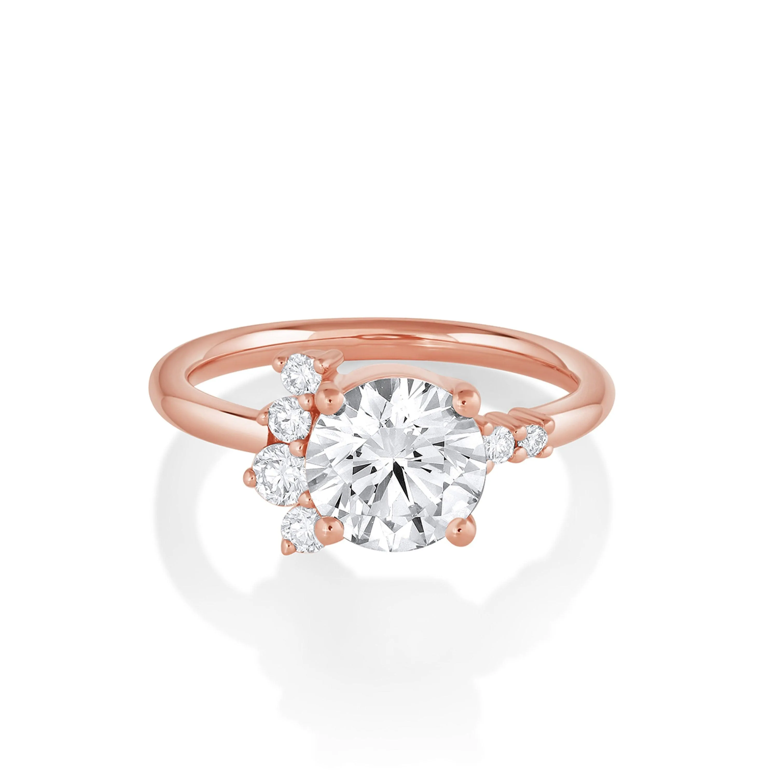The Amelia Round Cluster Engagement Ring sold by Marrow Fine product image thumbnail 4