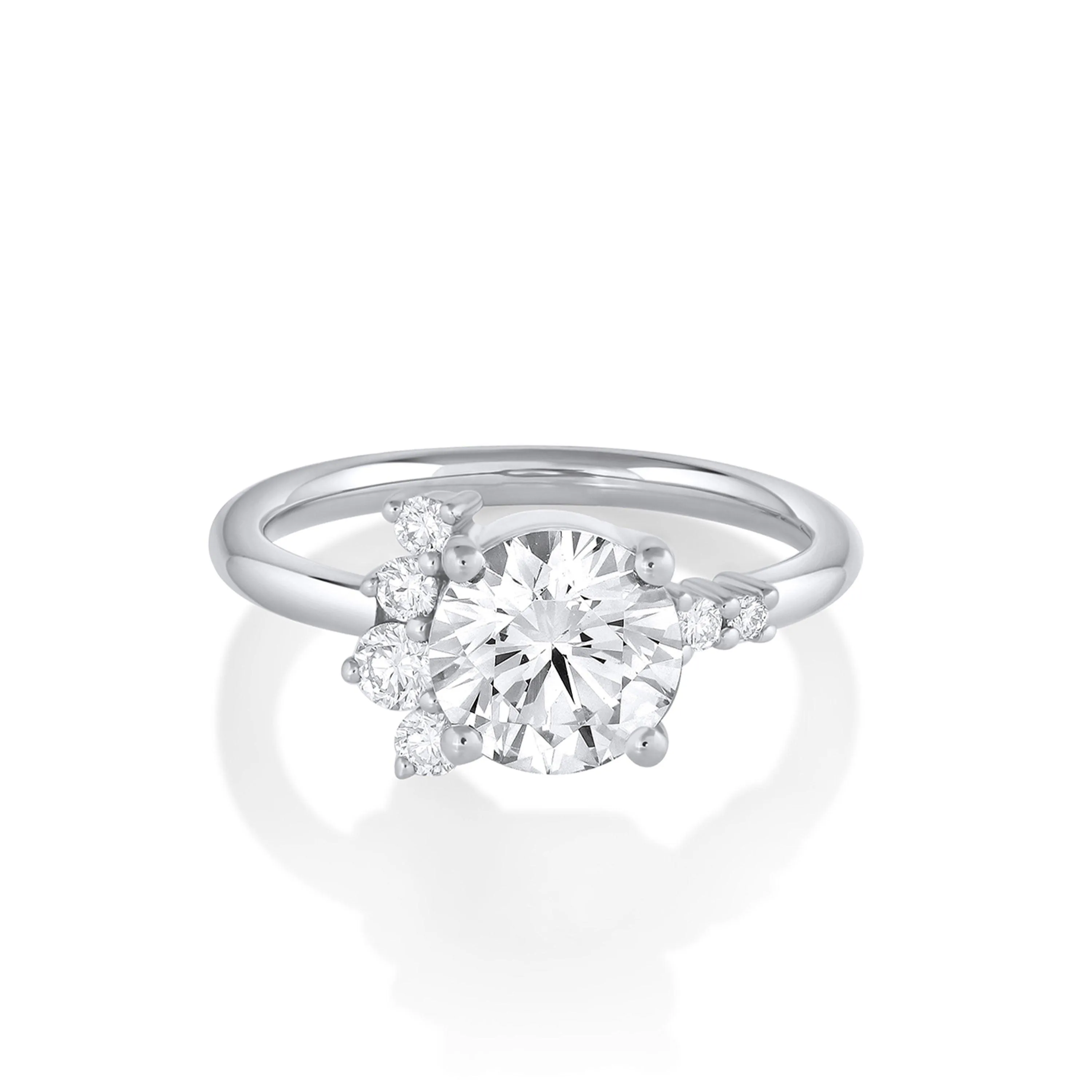 The Amelia Round Cluster Engagement Ring sold by Marrow Fine product image thumbnail 3