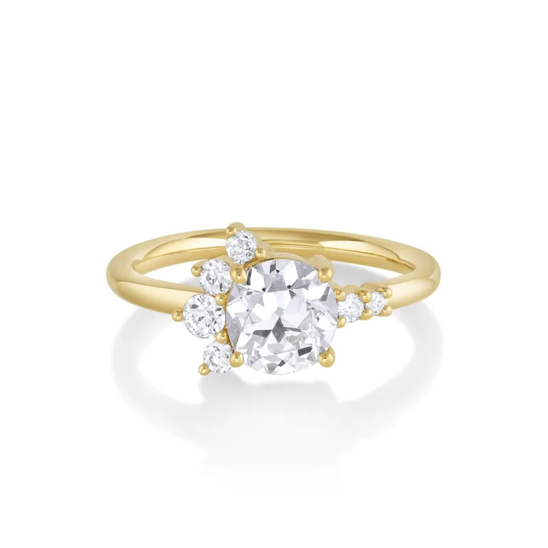 The Amelia Round Cluster Engagement Ring sold by Marrow Fine