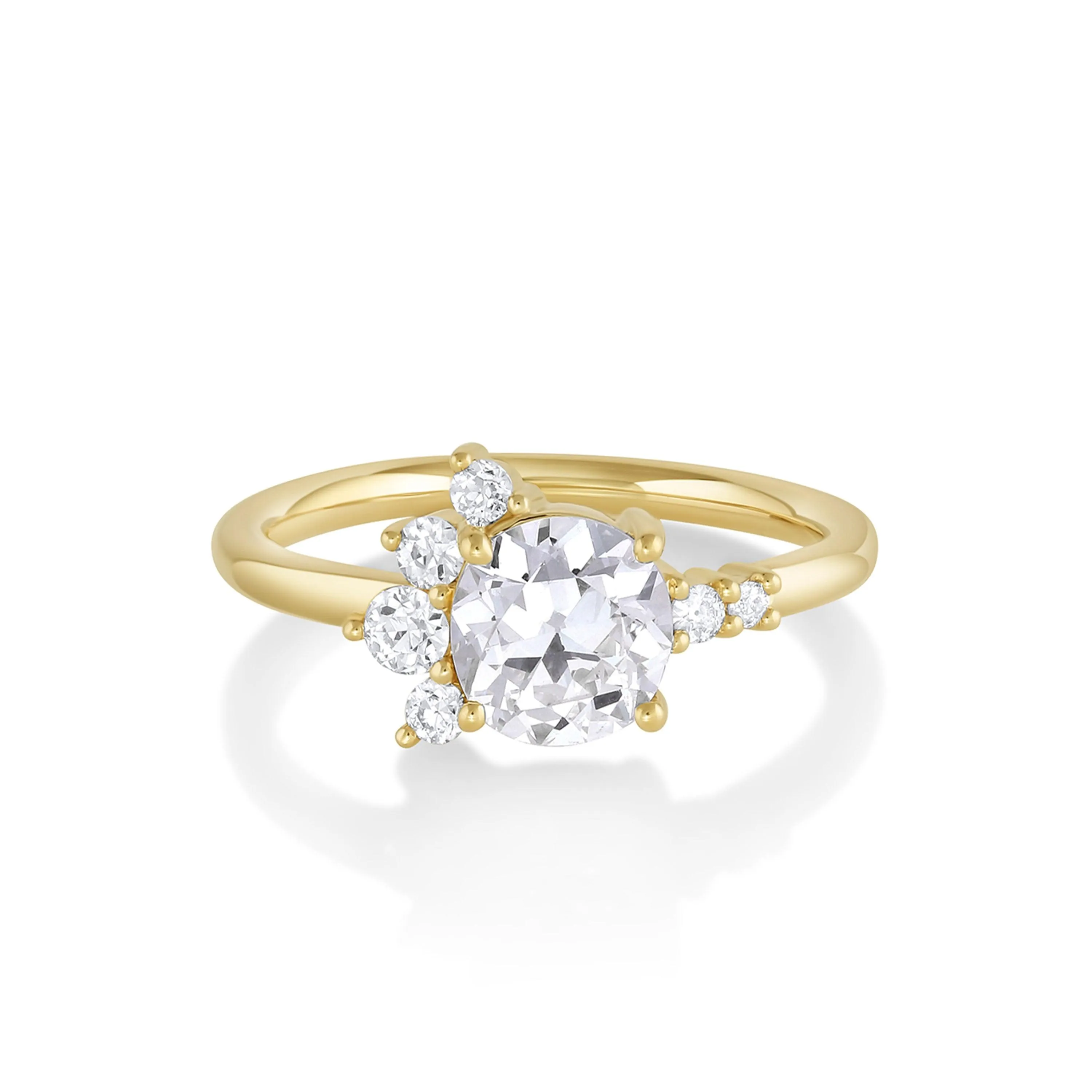 The Amelia Round Cluster Engagement Ring sold by Marrow Fine
