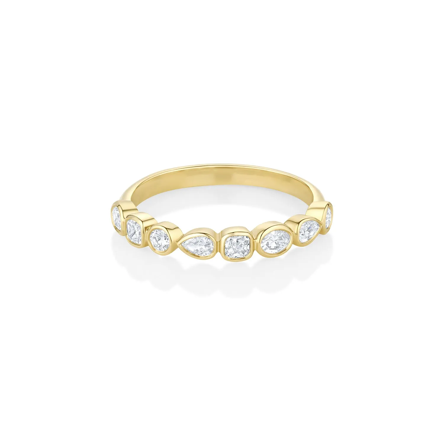 White Diamond Simple Shapes Band sold by Marrow Fine