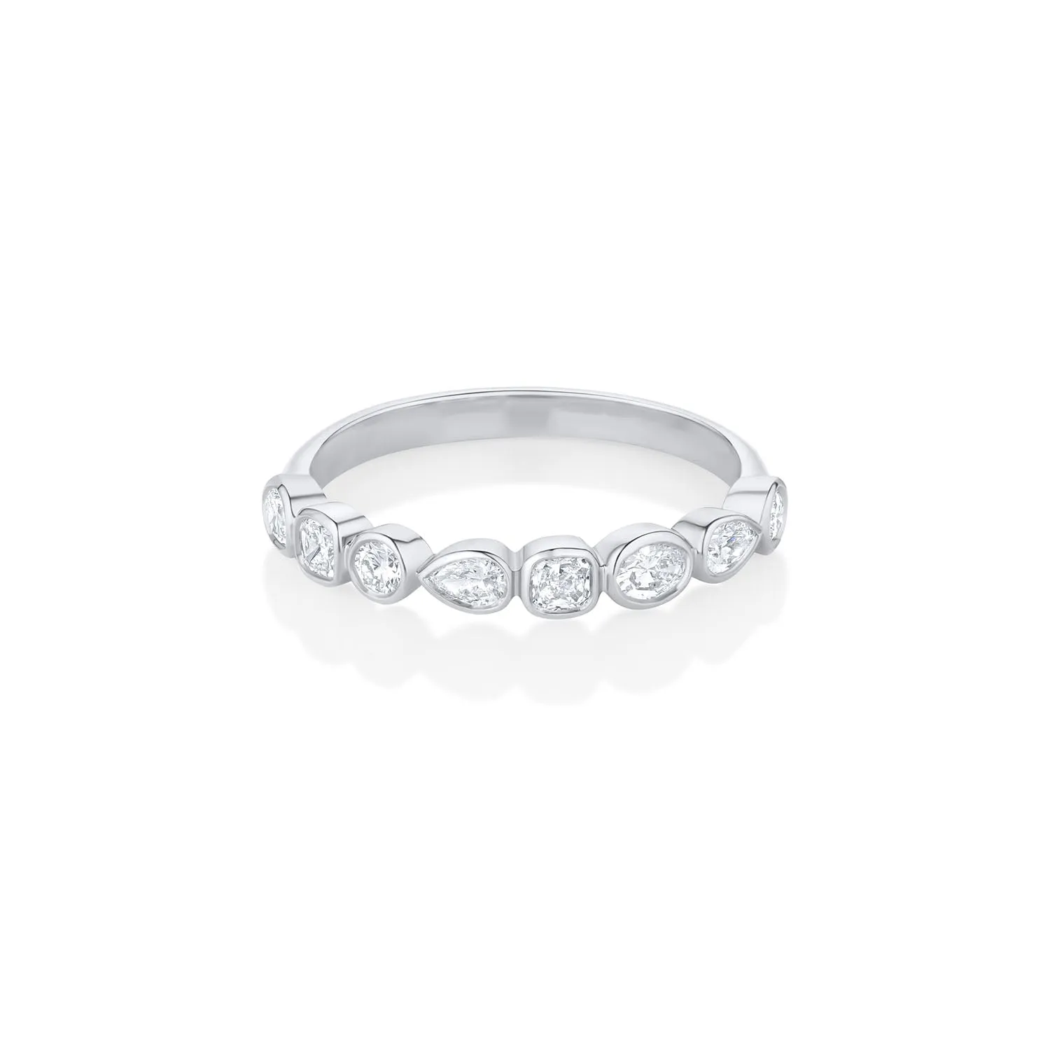 White Diamond Simple Shapes Band sold by Marrow Fine product image thumbnail 4