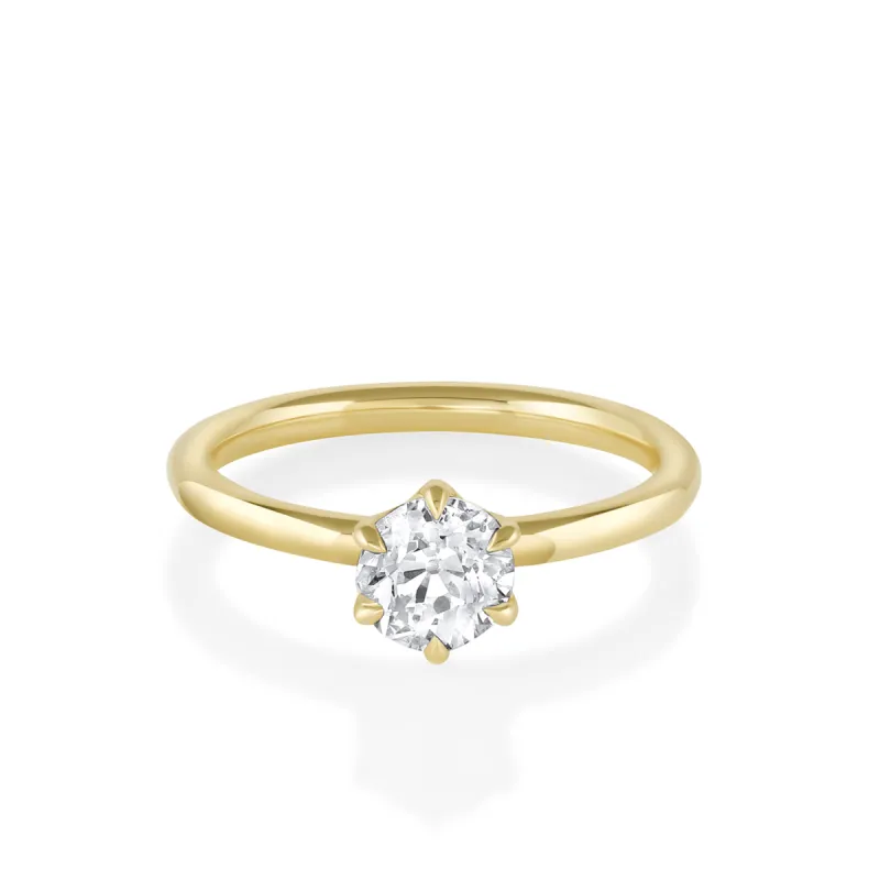 .83ct Old Euro Diamond Camille Engagement Ring sold by Marrow Fine