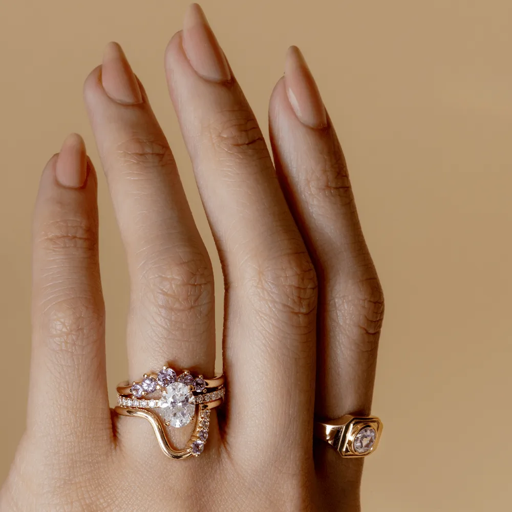 Lavender Sapphire Headdress Jacket sold by Marrow Fine product image thumbnail 4