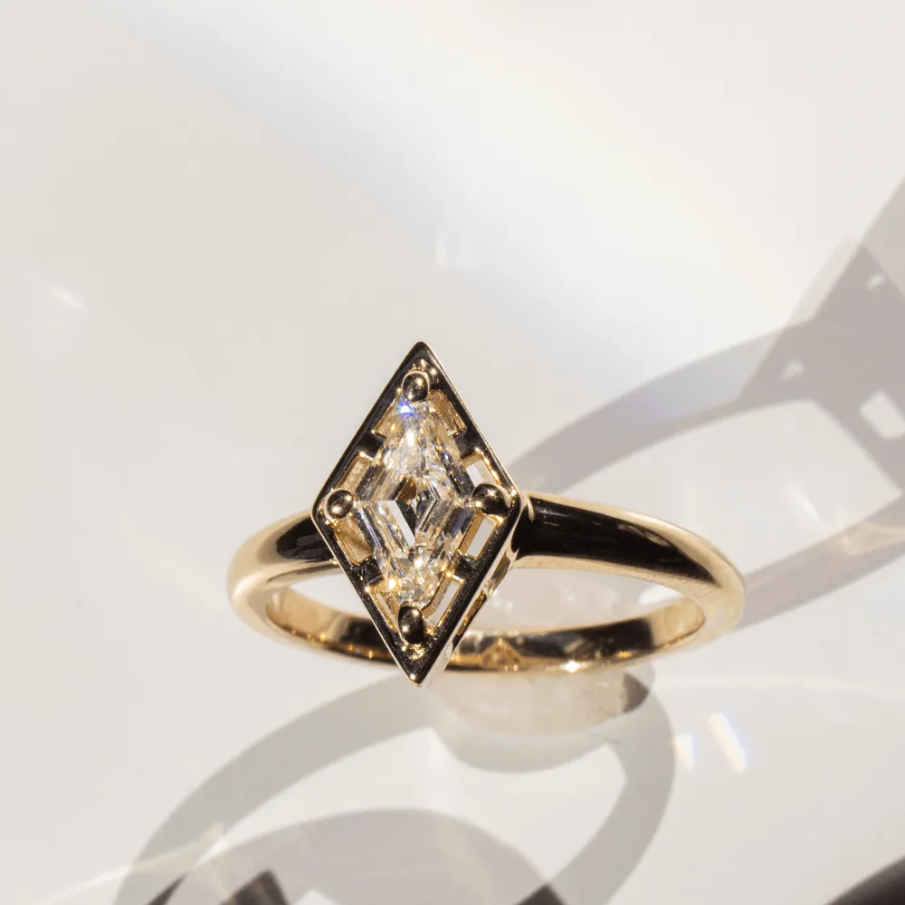 .52ct White Diamond Kite Georgia Engagement Ring sold by Marrow Fine product image thumbnail 3