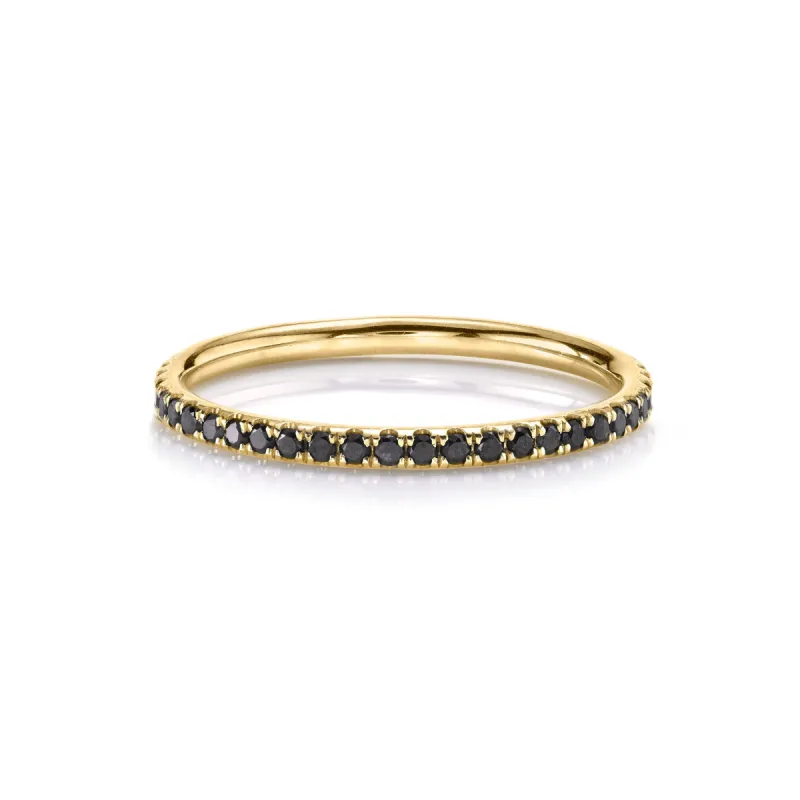 Black Diamond Love Goes Round Eternity Band sold by Marrow Fine
