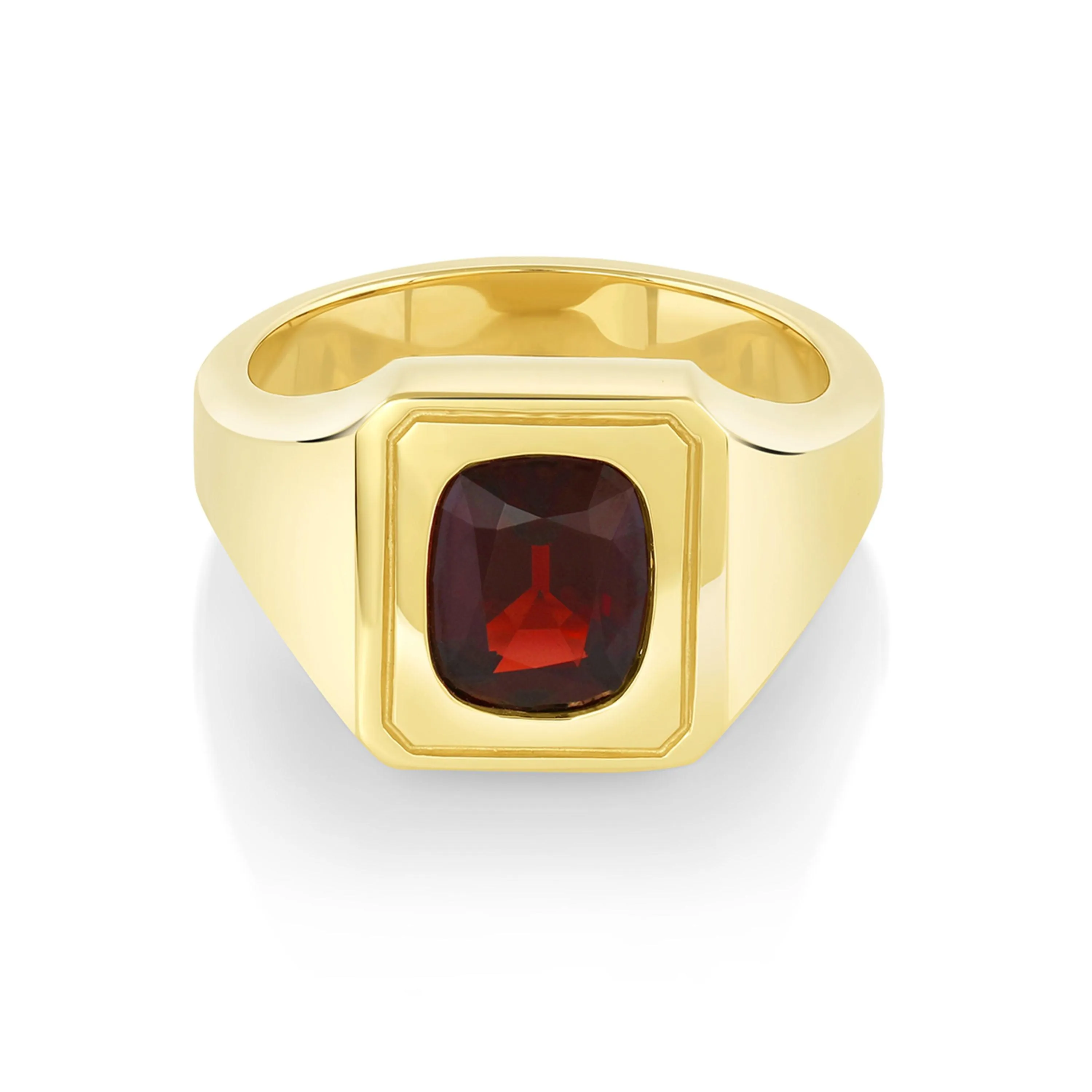 Red Spinel Men's Signet Ring sold by Marrow Fine