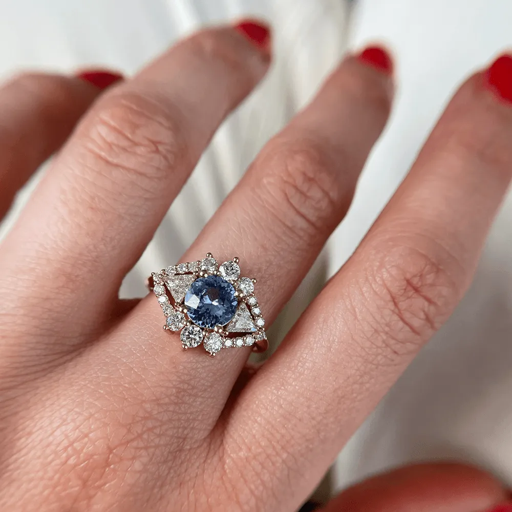 1.44ct Blue Sapphire Art Deco Ring sold by Marrow Fine product image thumbnail 3