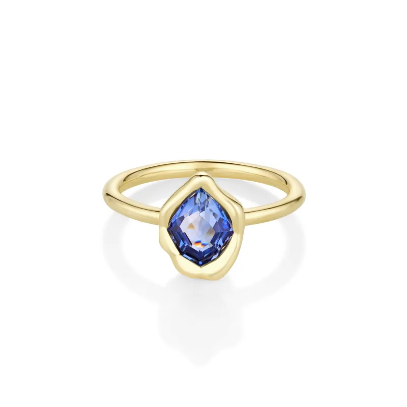 1.18ct Sapphire Abstract Bezel Ring sold by Marrow Fine
