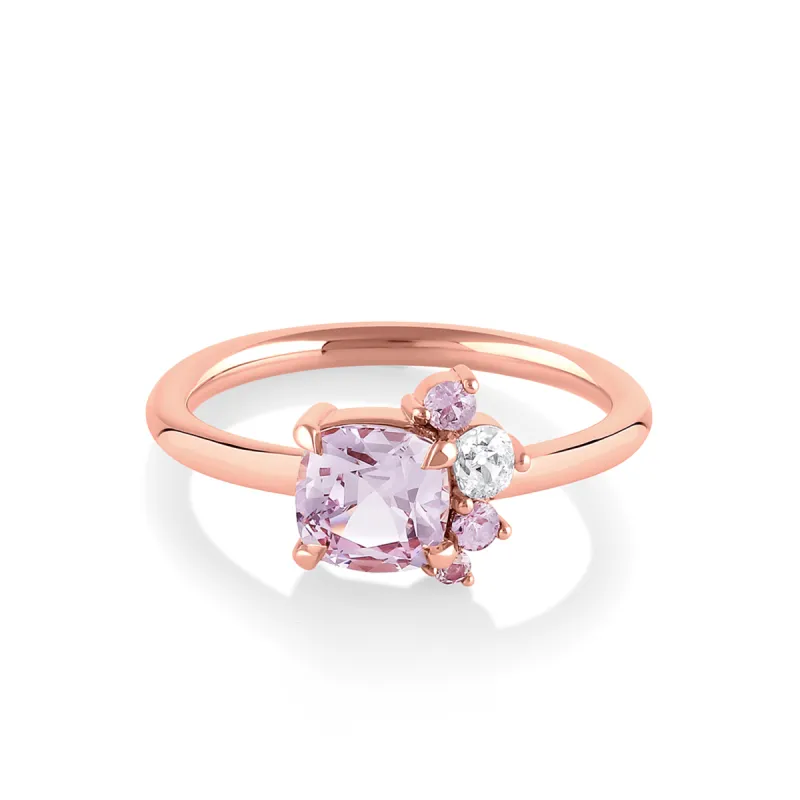1.13ct Lavender Spinel Spray Ring sold by Marrow Fine