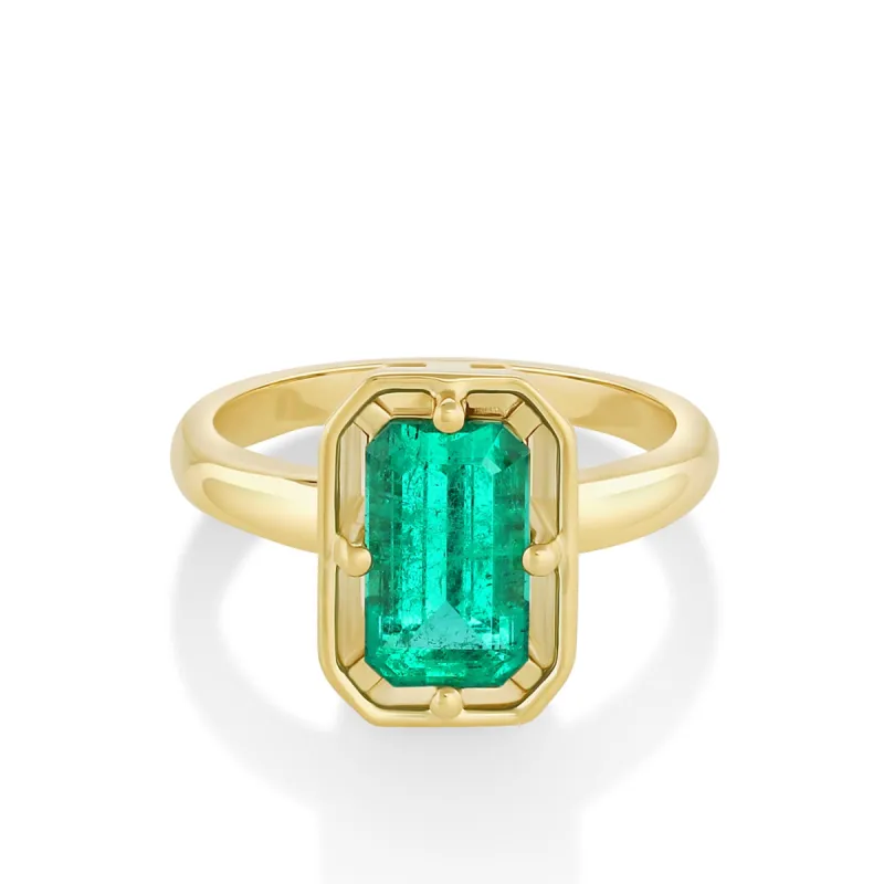 2.35ct Emerald Georgia Solitaire Ring sold by Marrow Fine