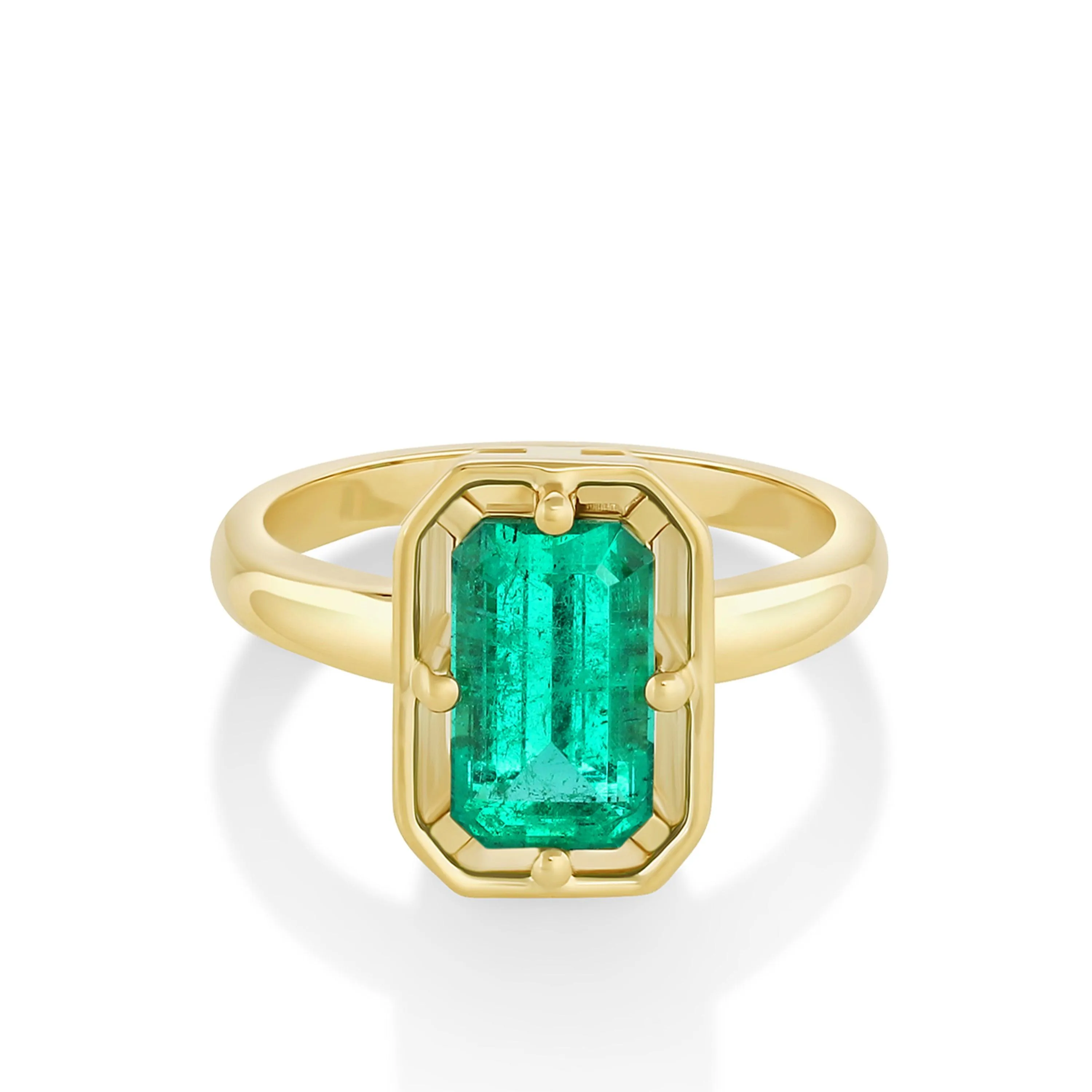 2.35ct Emerald Georgia Solitaire Ring sold by Marrow Fine