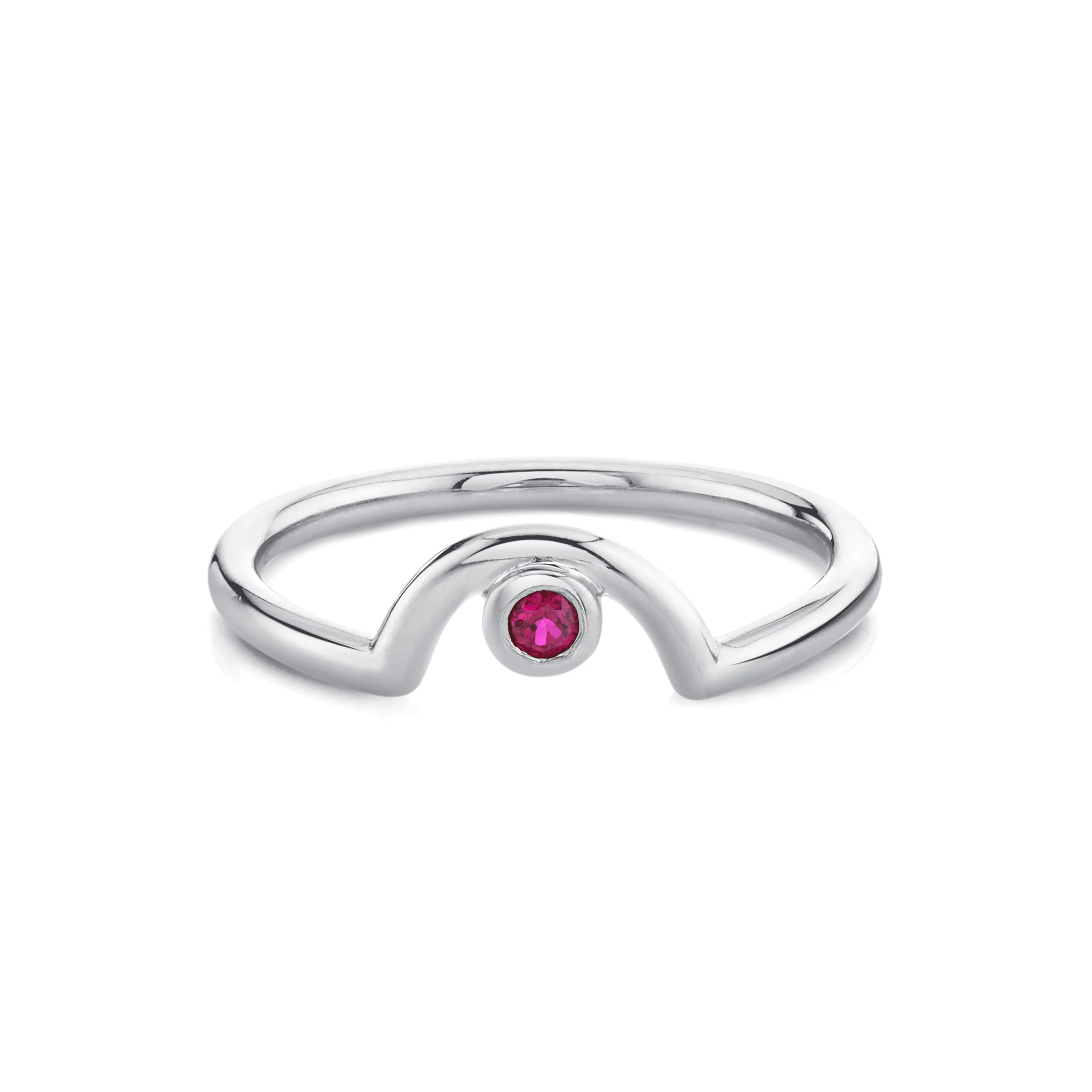 Garnet Arch Band - January sold by Marrow Fine product image thumbnail 4