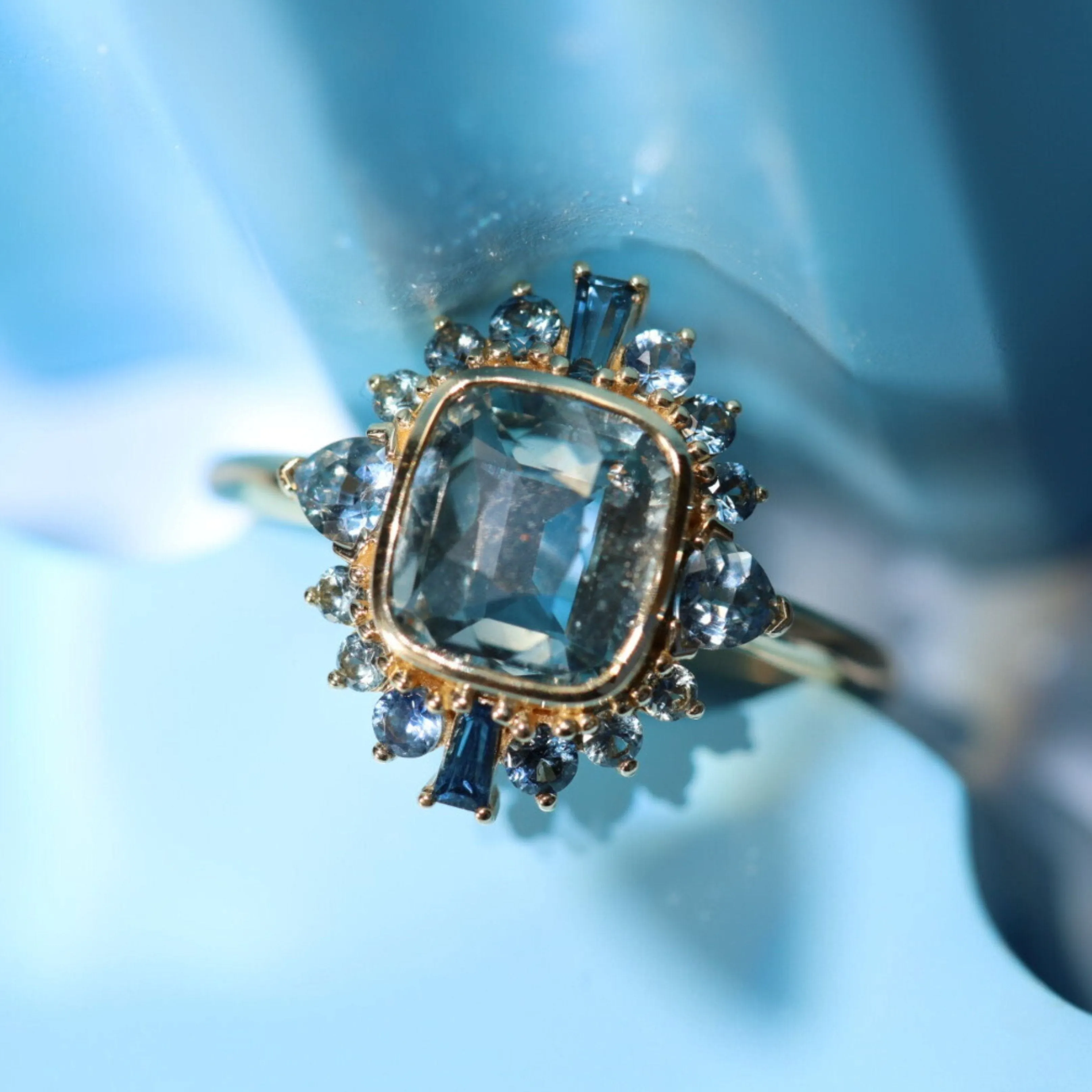 2.10ct Sapphire Ballerina Ring sold by Marrow Fine product image thumbnail 4