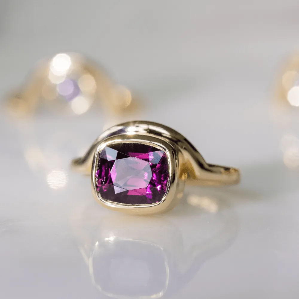 3.03ct Purple Spinel Everyday Crescendo Ring sold by Marrow Fine product image thumbnail 3