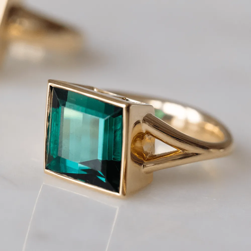 6.16ct Tourmaline Bezel Ring sold by Marrow Fine product image thumbnail 3