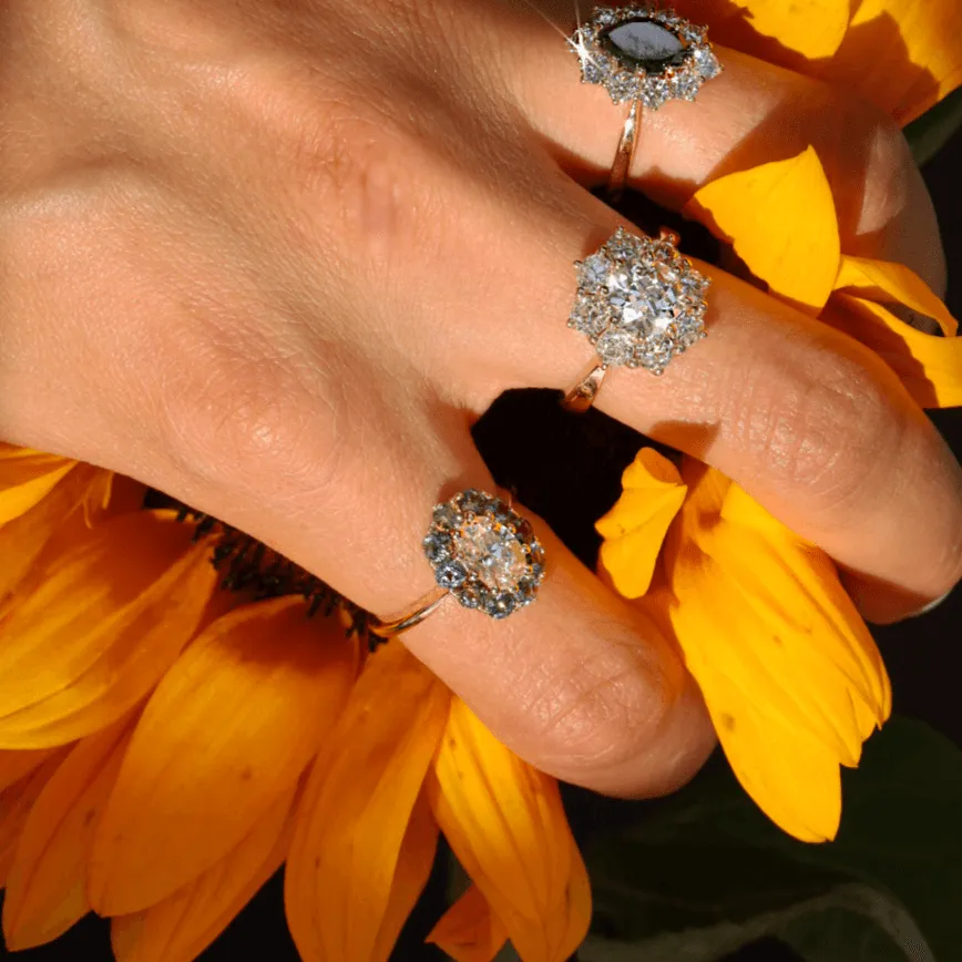 1.24ct Montana Sapphire Petals Ring sold by Marrow Fine product image thumbnail 3