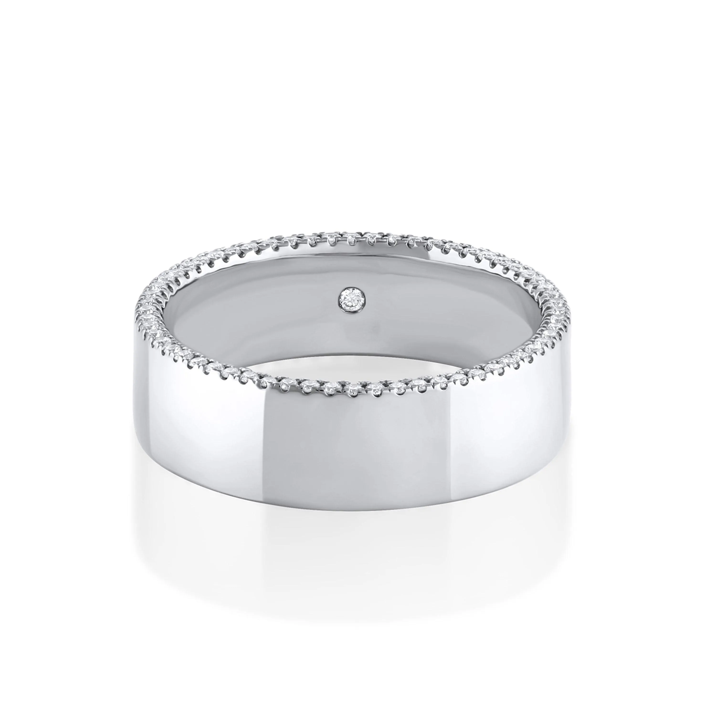 White Diamond Parker Band - 6mm sold by Marrow Fine product image thumbnail 4
