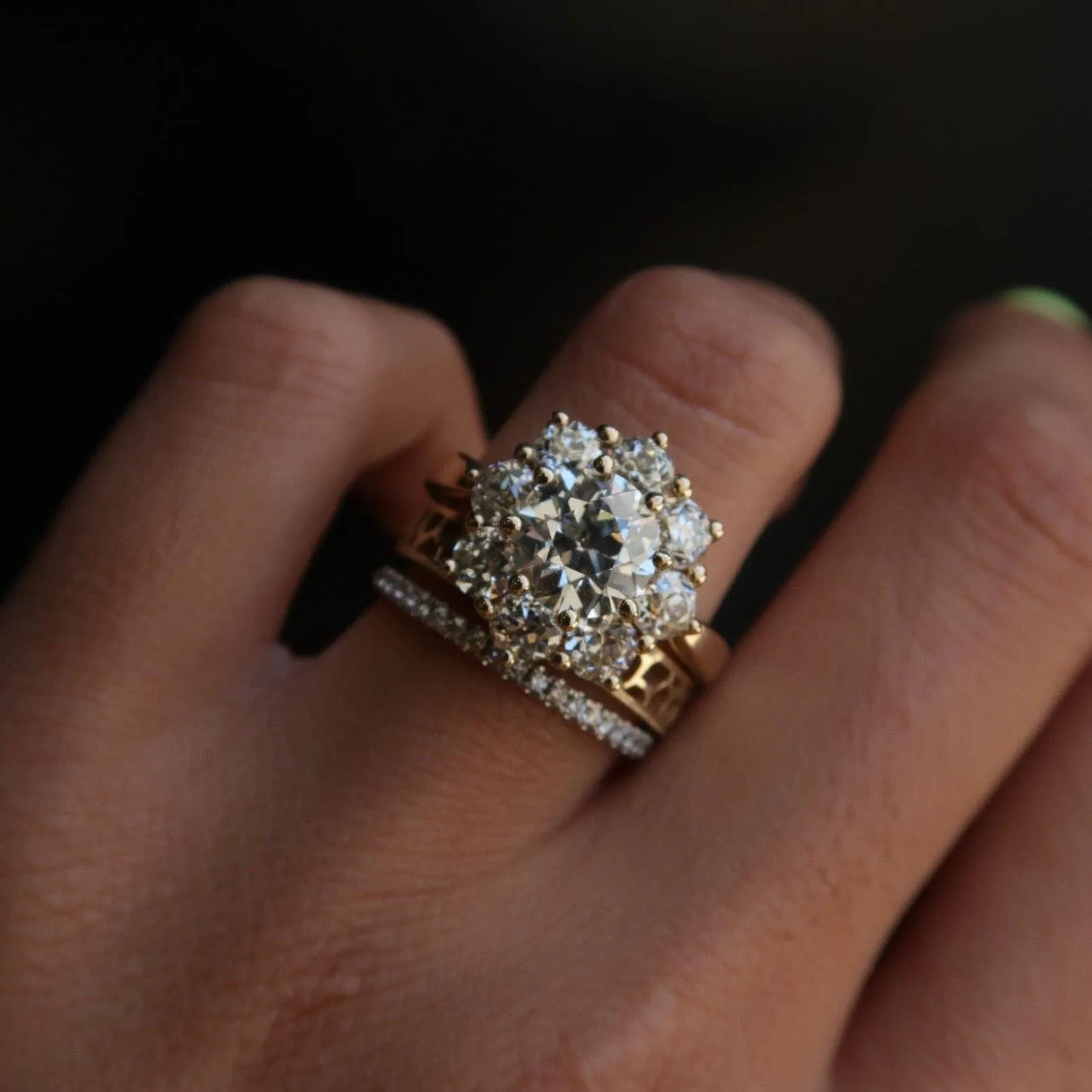 1.84ct Old Euro Petals Ring sold by Marrow Fine product image thumbnail 4