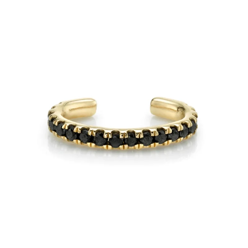 Black Diamond Pavé Ear Cuff sold by Marrow Fine