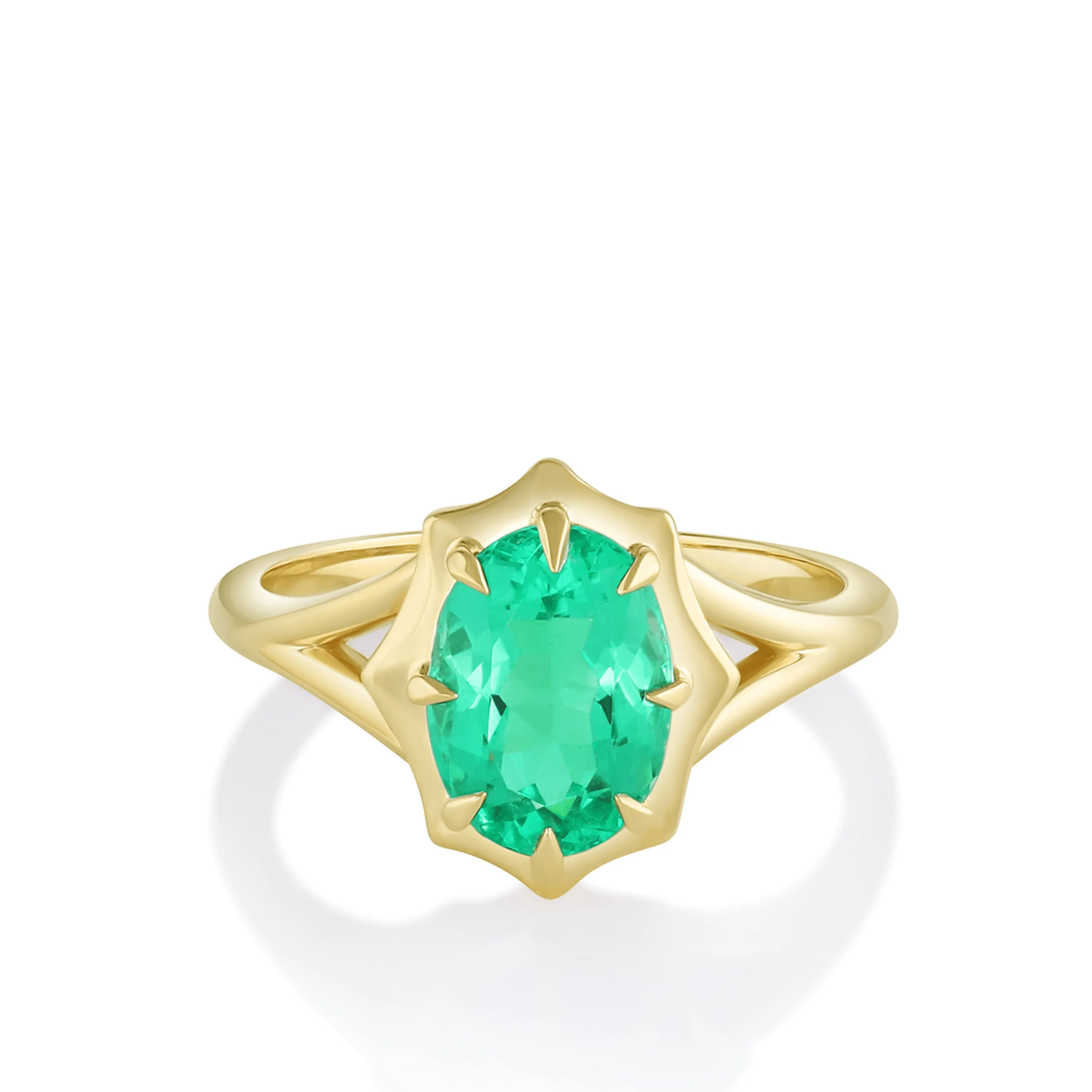 1.87ct Emerald French Mirror Ring sold by Marrow Fine