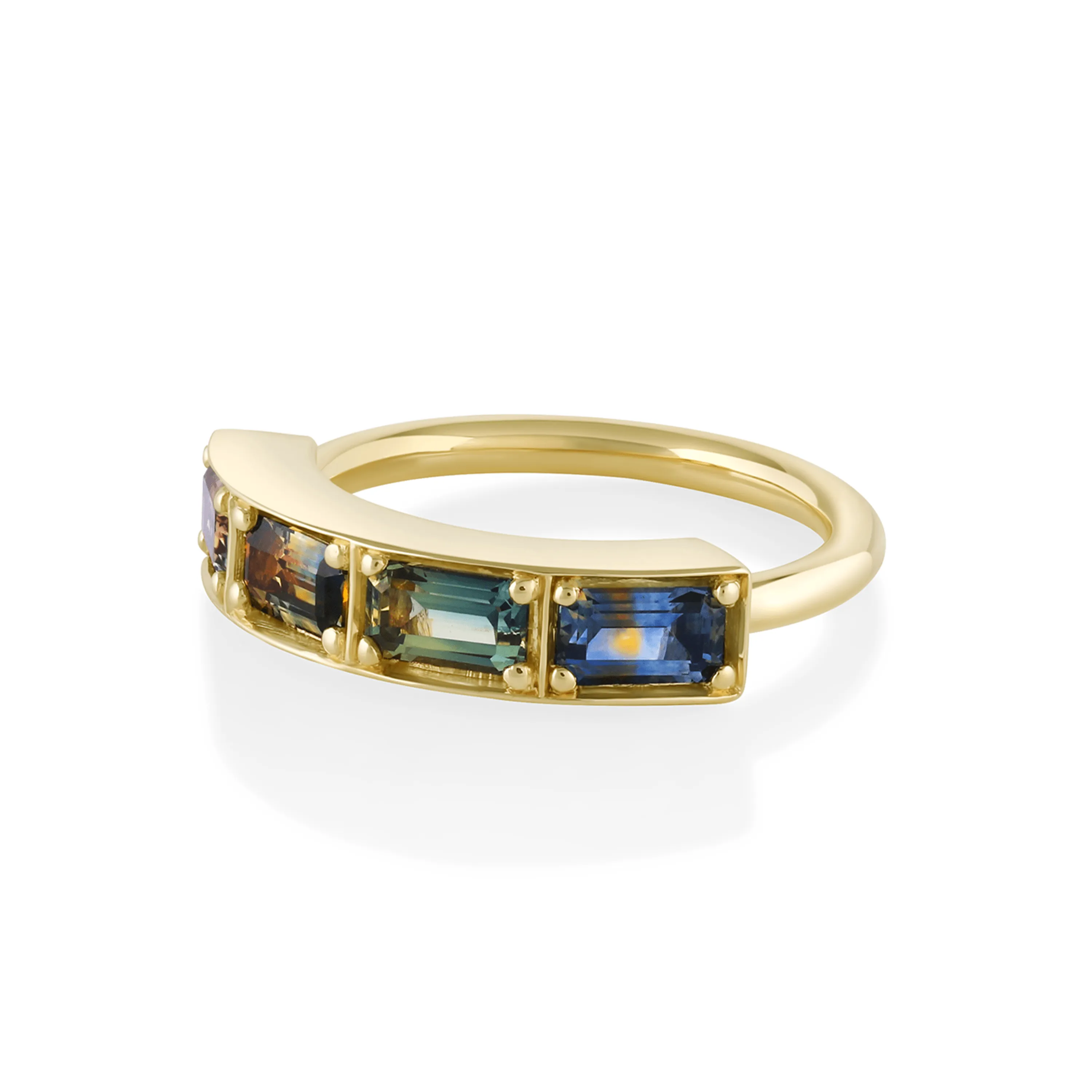 1.44ct Bi-Color Sapphire Maxine Stacking Ring sold by Marrow Fine product image thumbnail 2