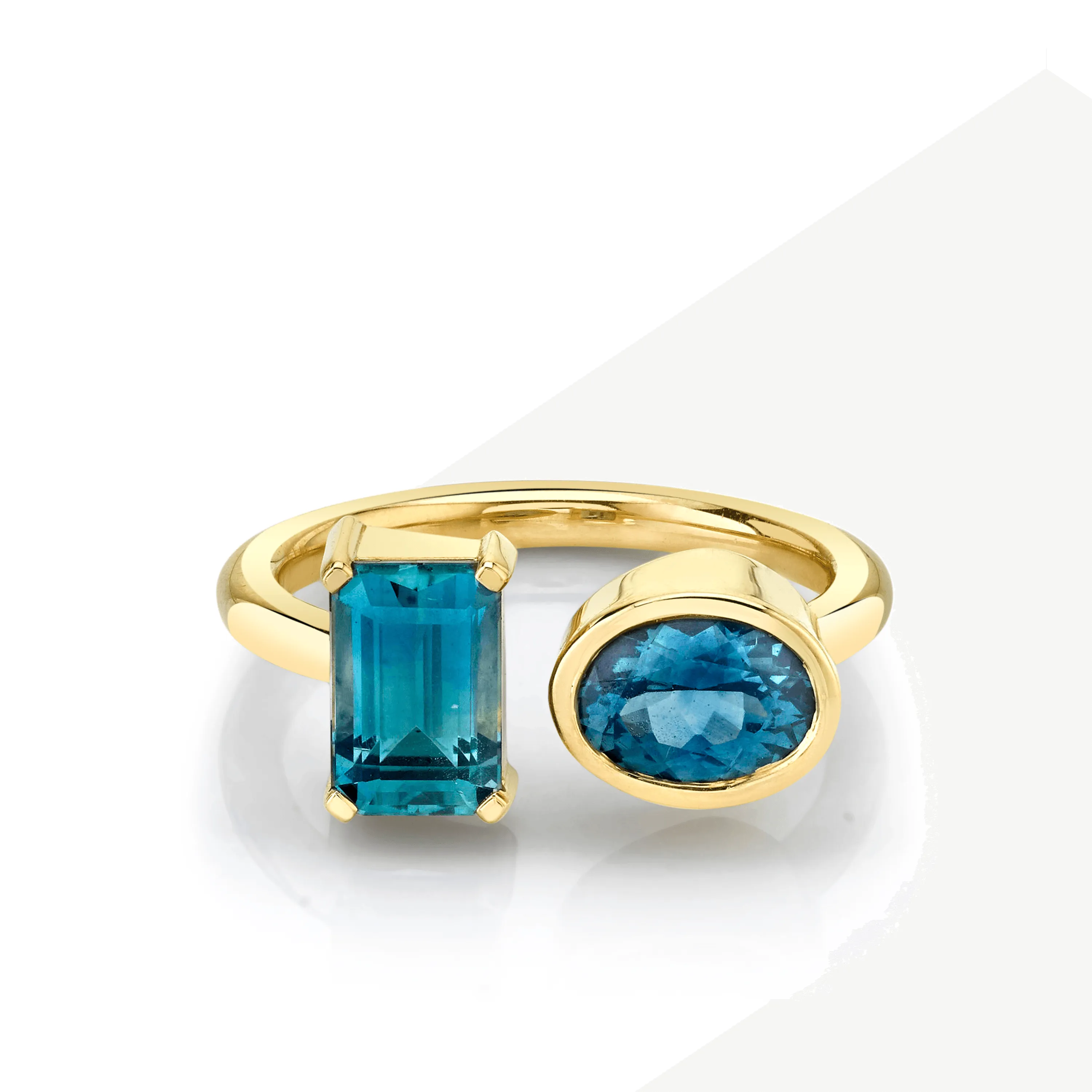 Watercolor Sapphire Toi et Moi sold by Marrow Fine