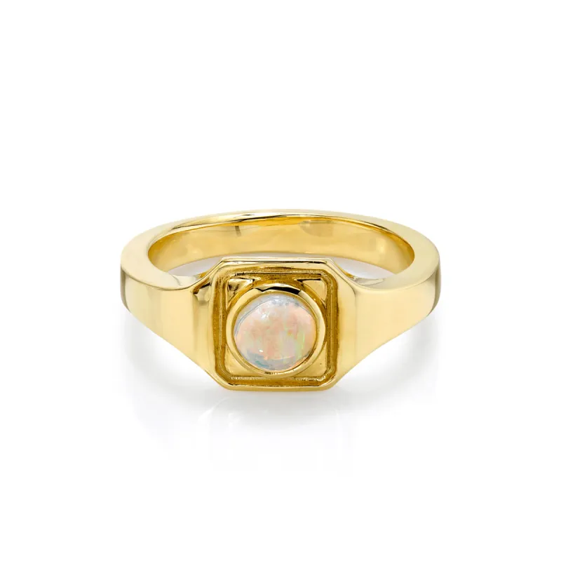 Opal Boyfriend Signet Ring sold by Marrow Fine