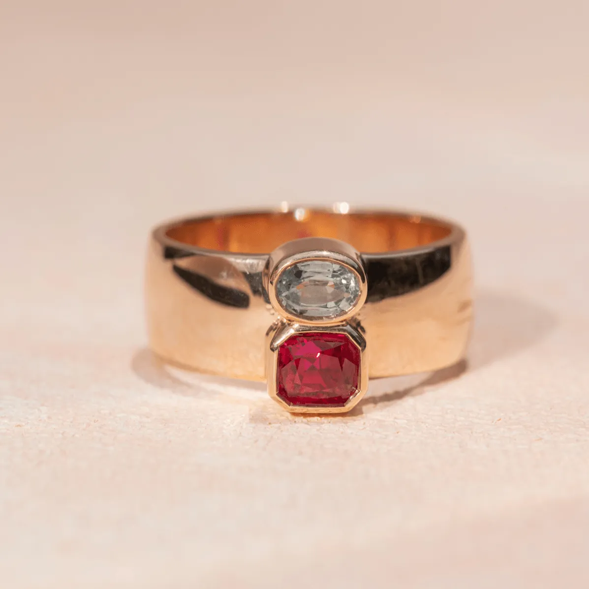 1.02ct Ruby & Sapphire Relic Ring sold by Marrow Fine product image thumbnail 4