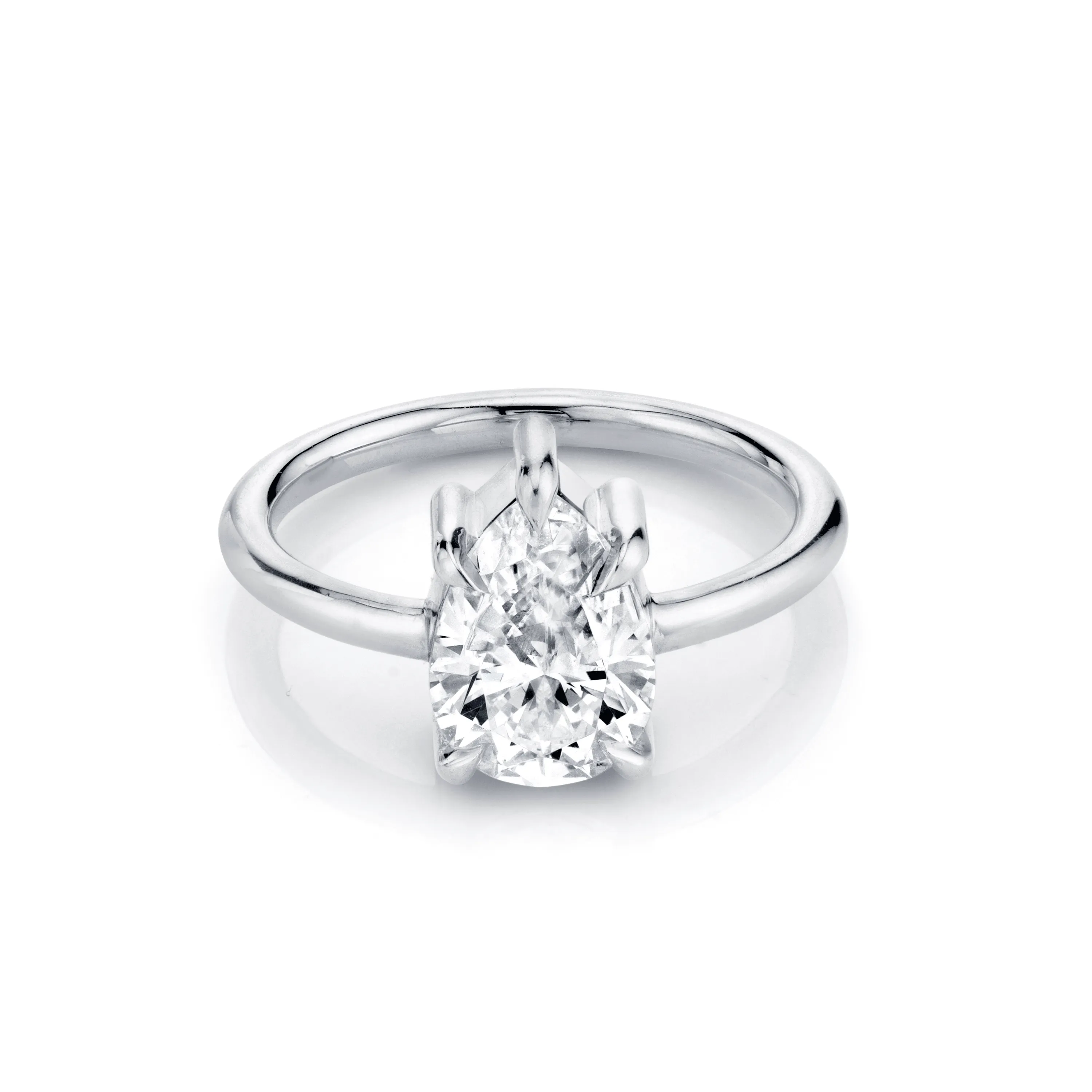 The Arielle Pear Solitaire Engagement Ring sold by Marrow Fine product image thumbnail 3