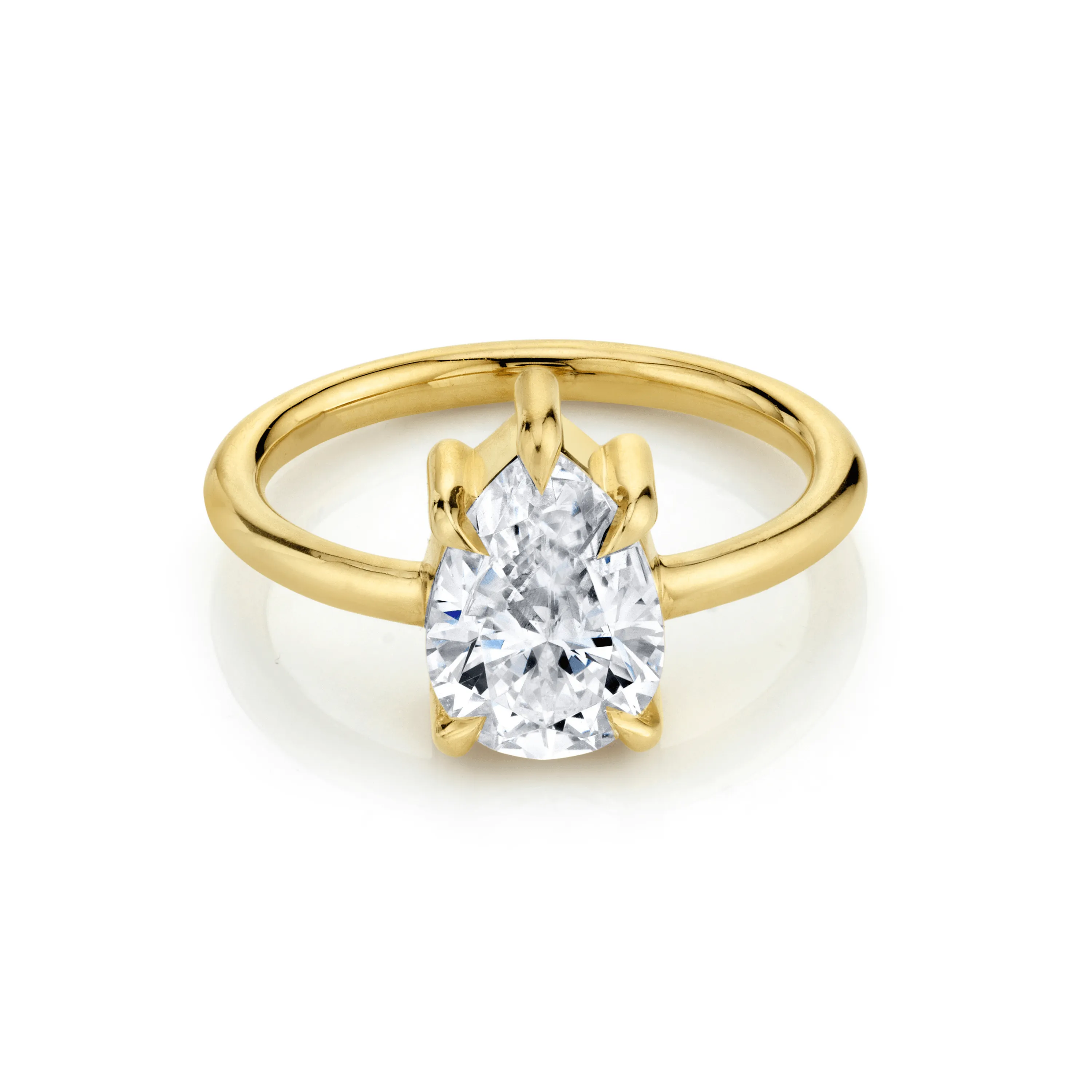 The Arielle Pear Solitaire Engagement Ring sold by Marrow Fine