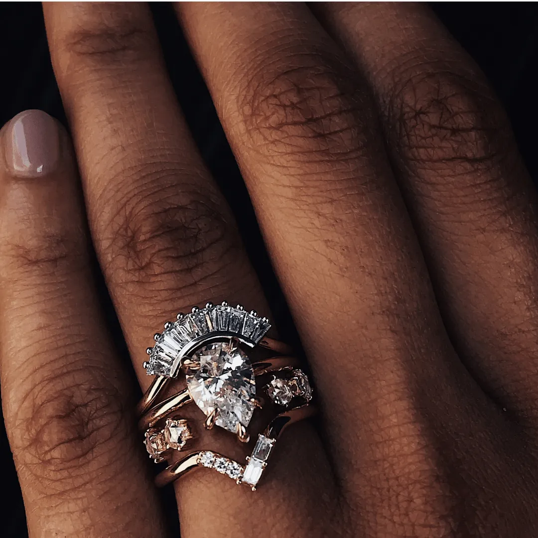 The Arielle Pear Solitaire Engagement Ring sold by Marrow Fine product image thumbnail 5